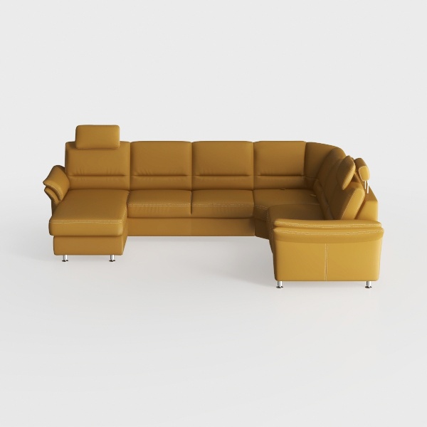 Valencia Nathan Nappa Leather Couch - 4 Seats with