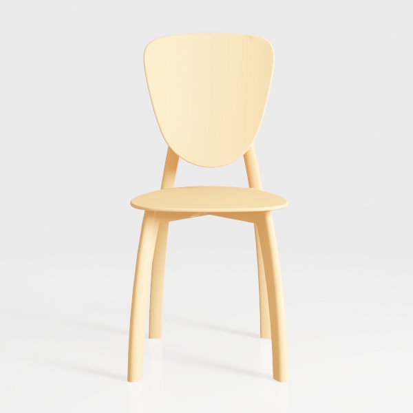 We're it, Nola Wood Frame Modern Side Chair with U