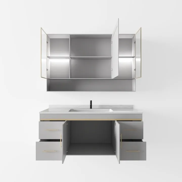 White Makeup Vanity Desk with Mirror & Lights,