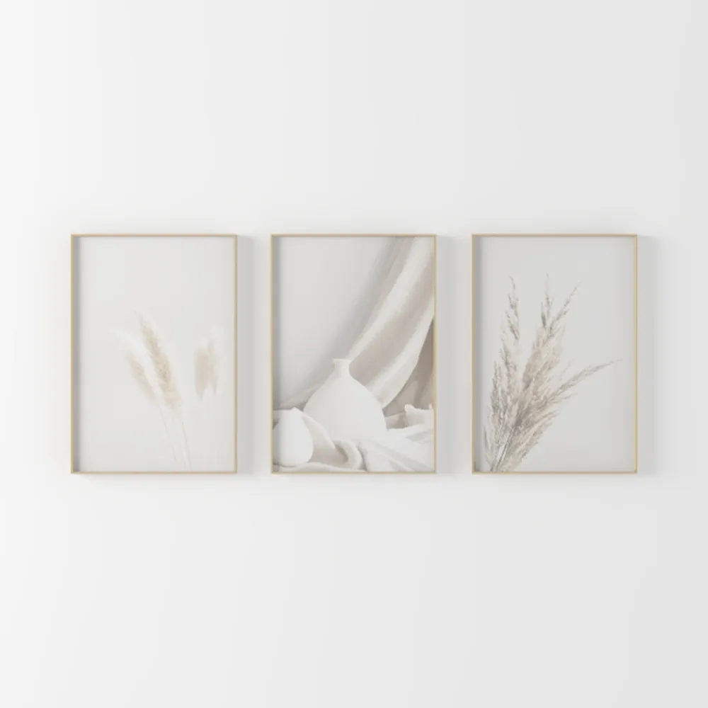 Bow Wall Art Coquette Room Canvas Decor Beige Bow