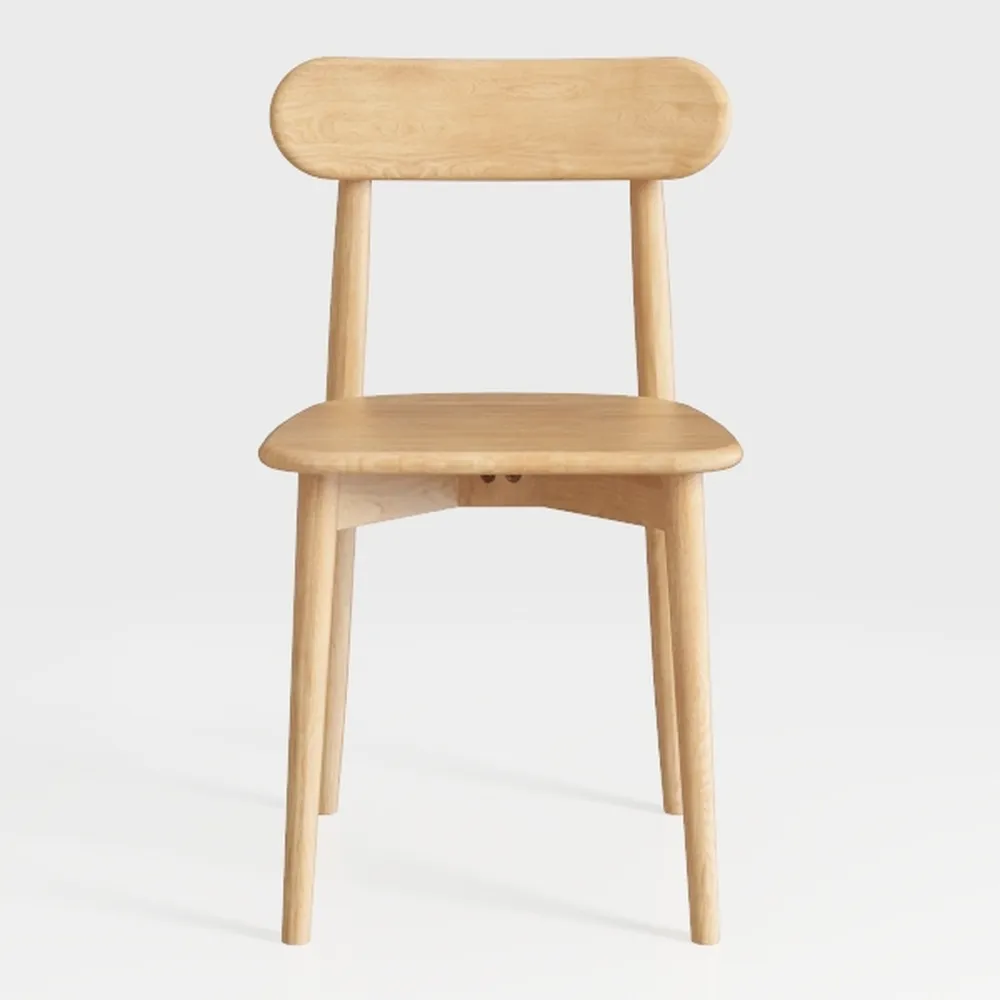 Dining Chairs Set of 2, Solid Oak Wood Dining