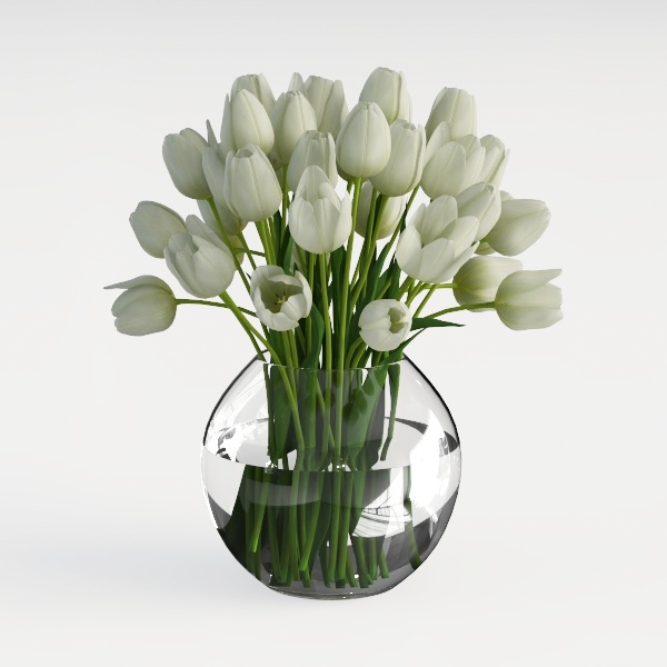 Hollyone Peonies Artificial Flowers with Vase