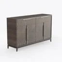 70'' Sideboard Buffet Cabinet with Storage, Large Right 45 Degree View