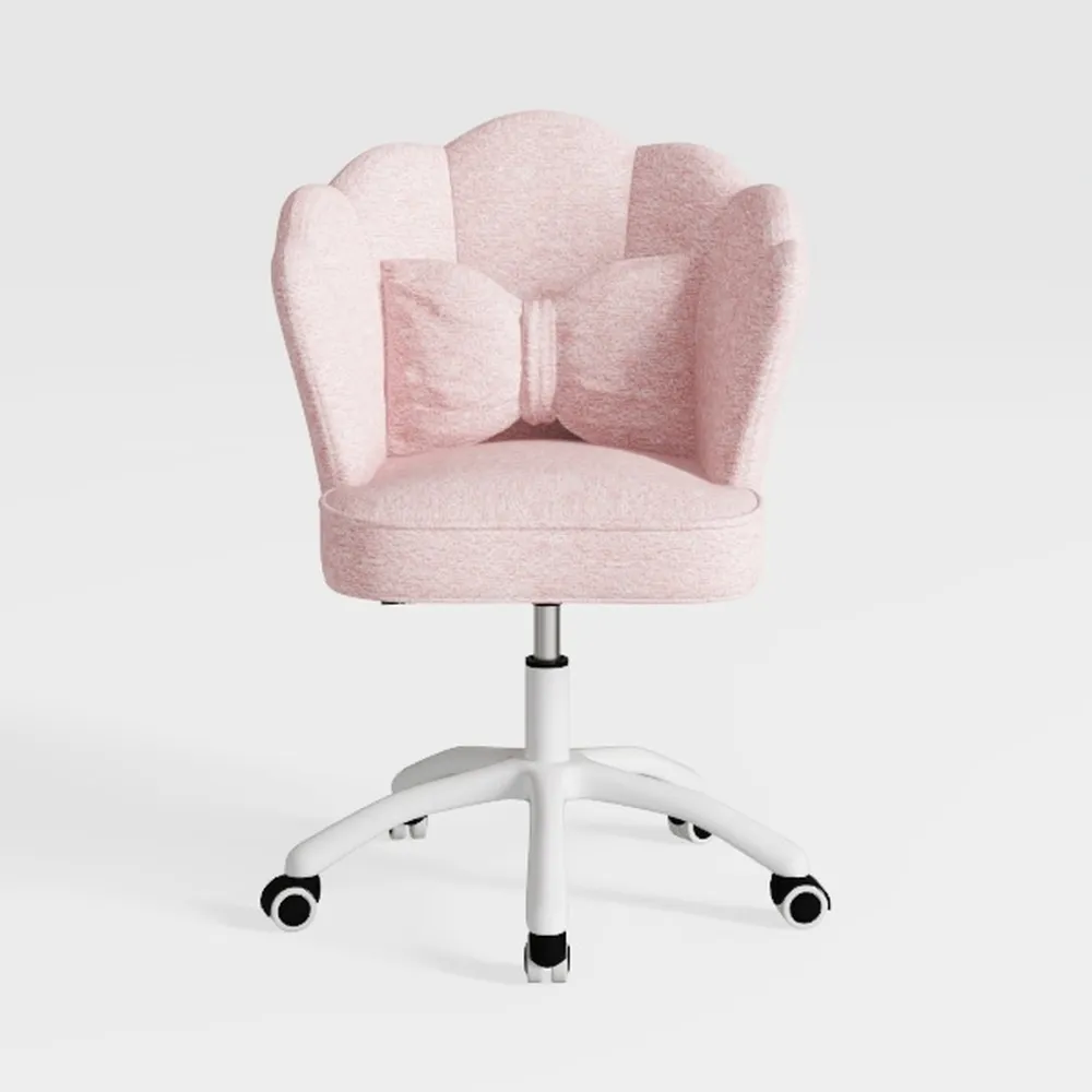 Kids Desk Chair With Wheels, Cute Petal Study
