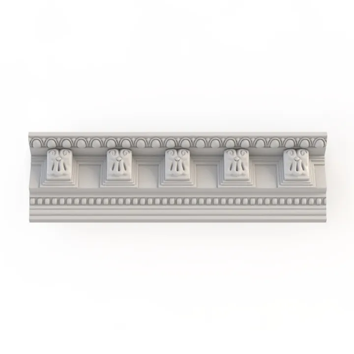 Classic Neoclassical Architectural Molding Trim 3D Model