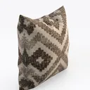 Bohemian Woven Fabric Throw Pillow 3D Model Left 45 Degree View