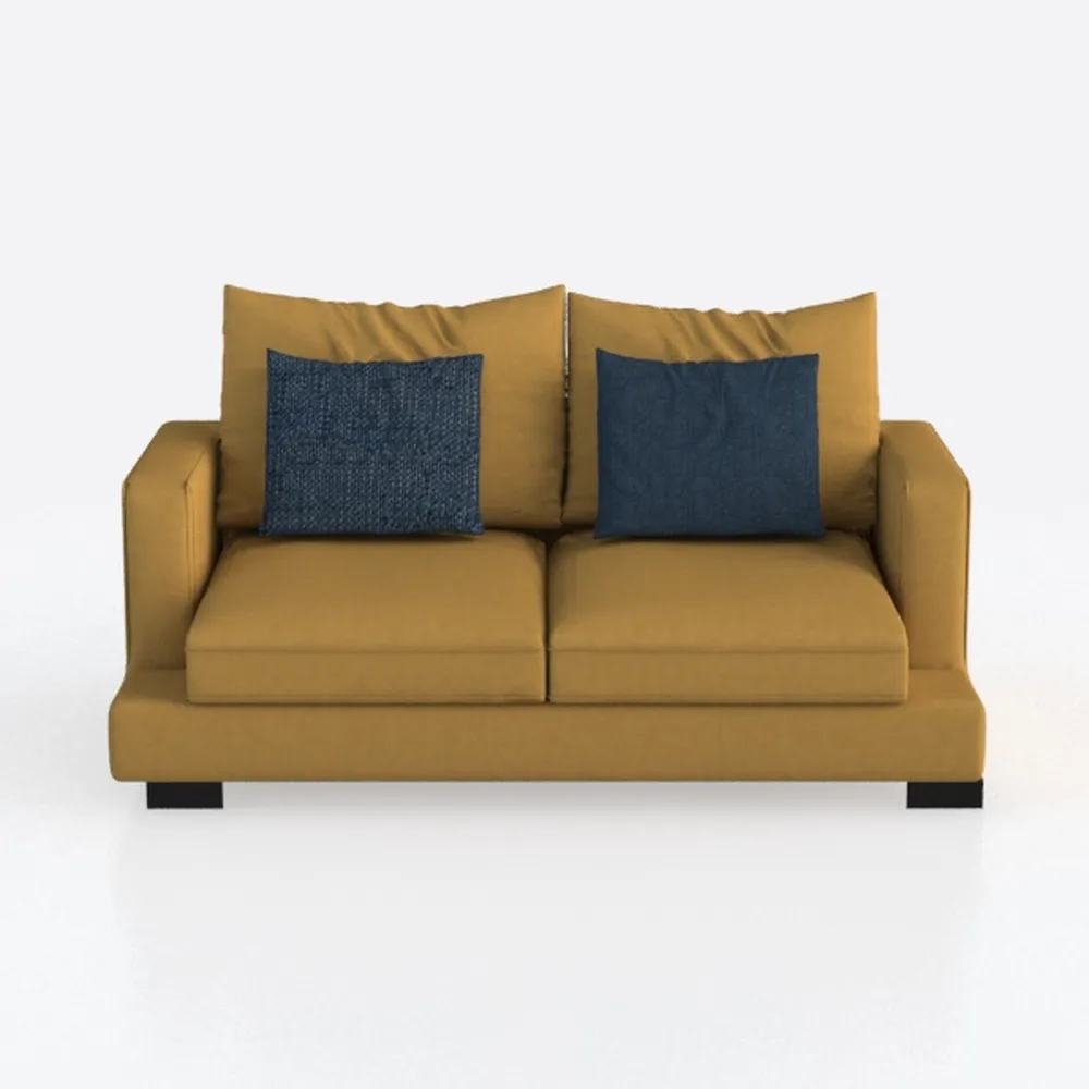 INSTORY Velvet Sofa Modern Couch Tufted Loveseat w