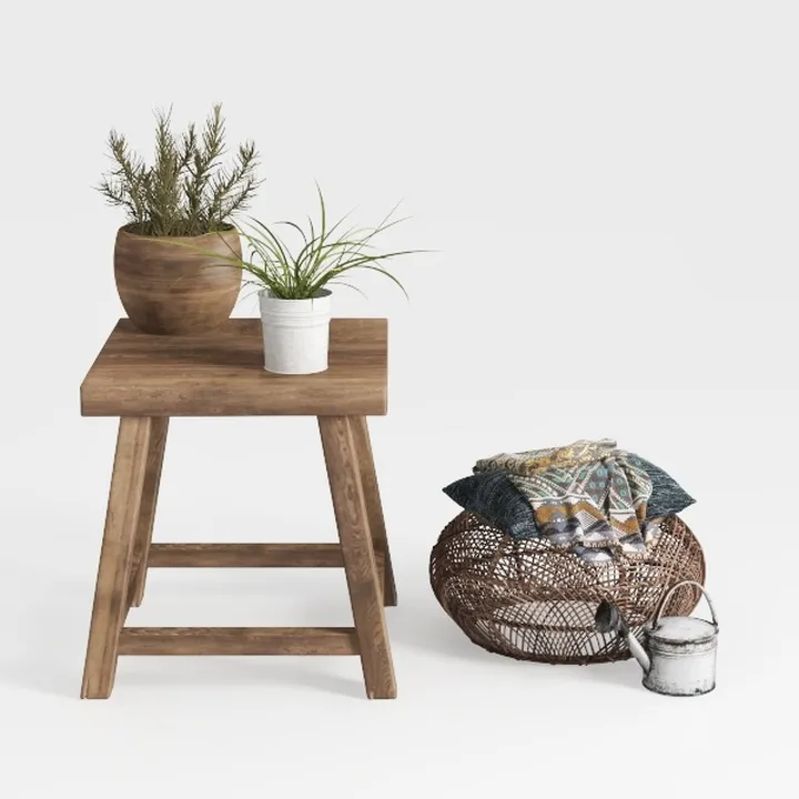 Powell Furniture Dale Saddle Bar Stool Natural