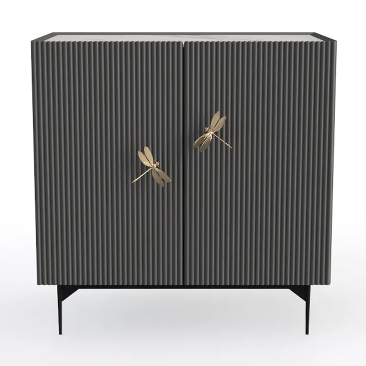 Modern Minimalist Sideboard Cabinet, 35" L Side