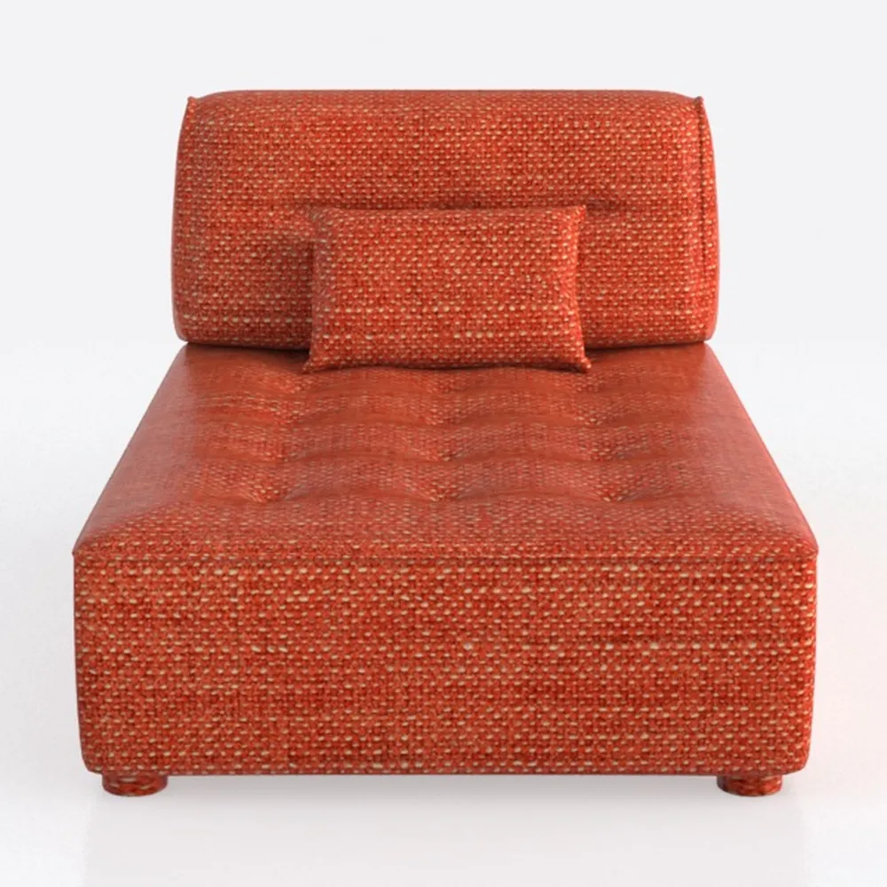 Modern Modular Chenille Sofa 1 Pieces Living Room 