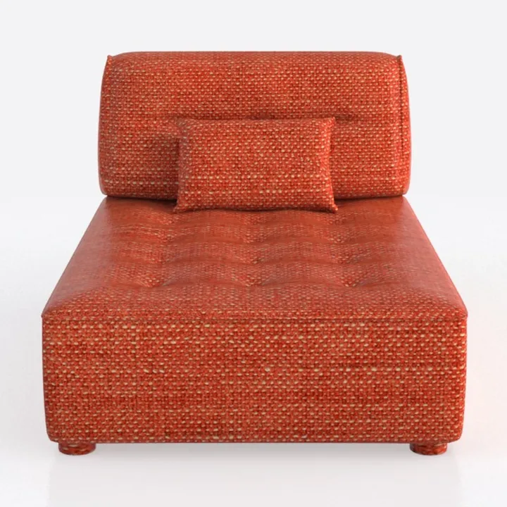 Modern Modular Chenille Sofa 1 Pieces Living Room 
