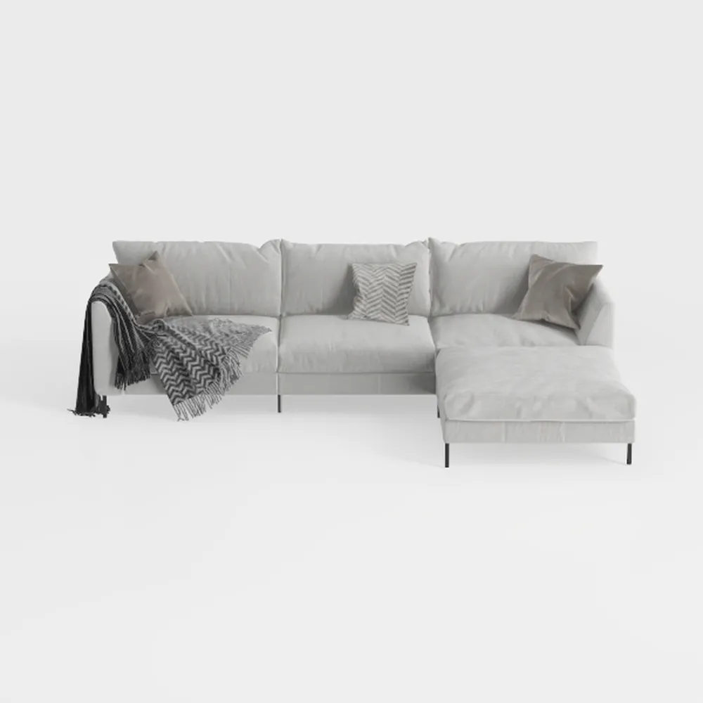 Legend Vansen Velvet Sofa sectional for Living Roo