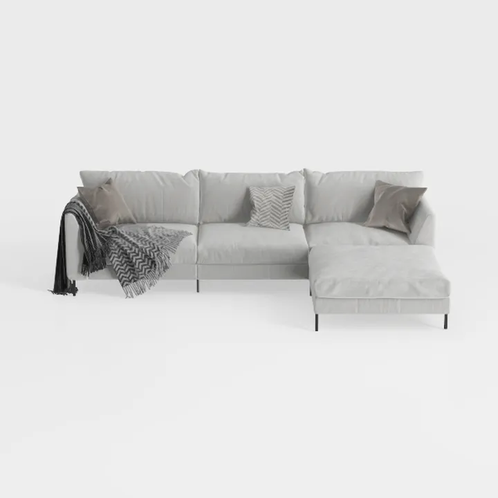 Legend Vansen Velvet Sofa sectional for Living Roo