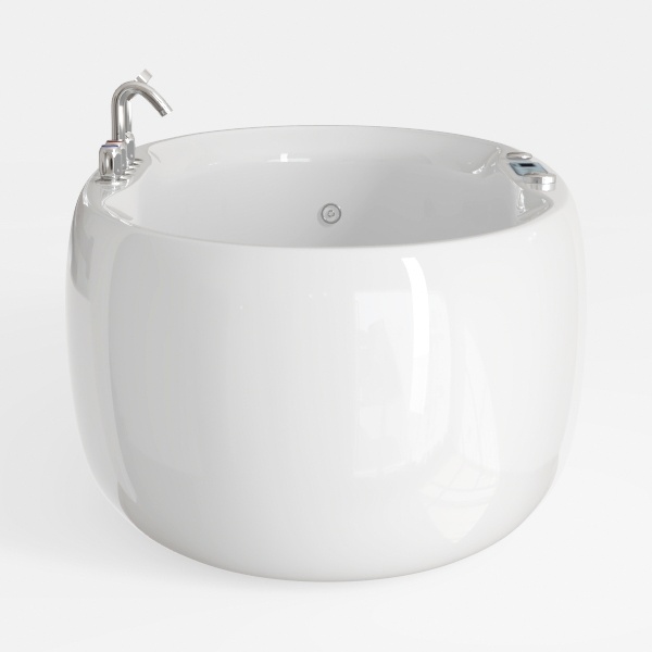 Empava 59-Inch Freestanding Air Jetted Bathtub