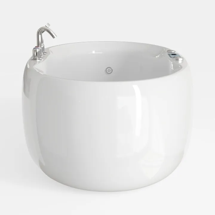 Empava 59-Inch Freestanding Air Jetted Bathtub