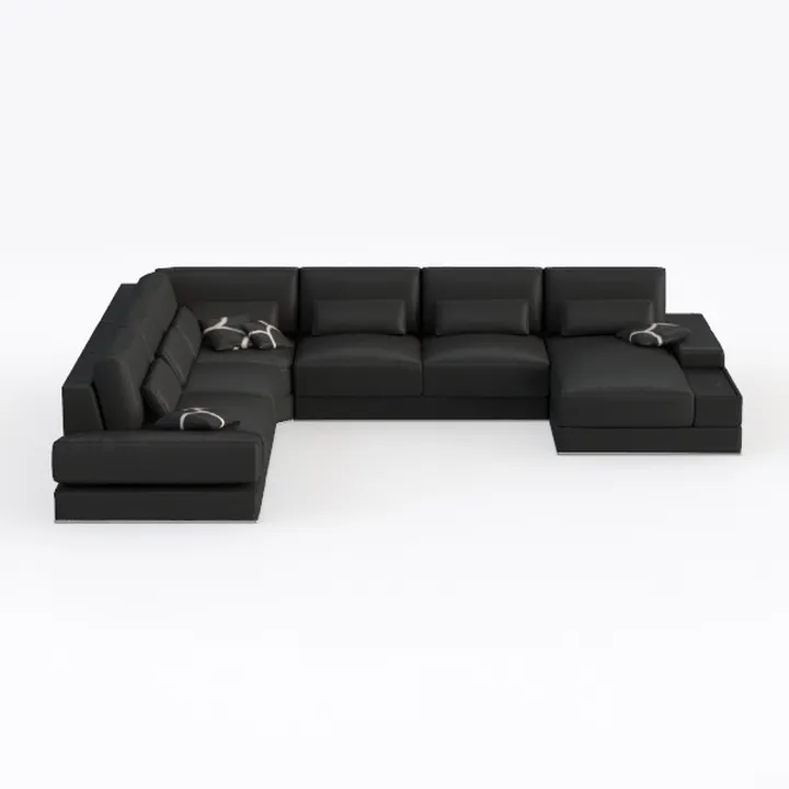 Valencia Nathan Napa Leather Couch - 4 Seats with 