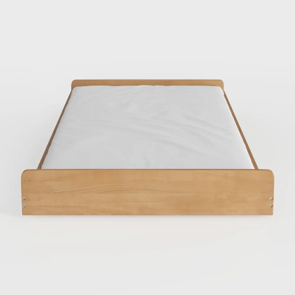 Baxton Studio Bed Frames, Full, Ash walnut