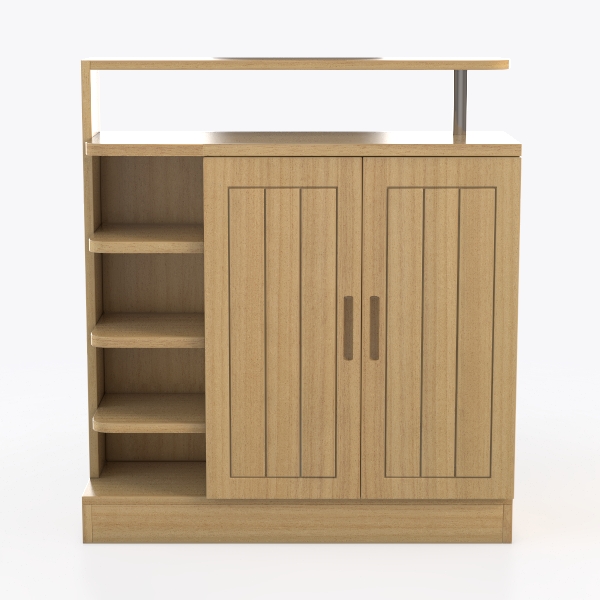 IRONCK Fluted Sideboard Buffet Cabinet with