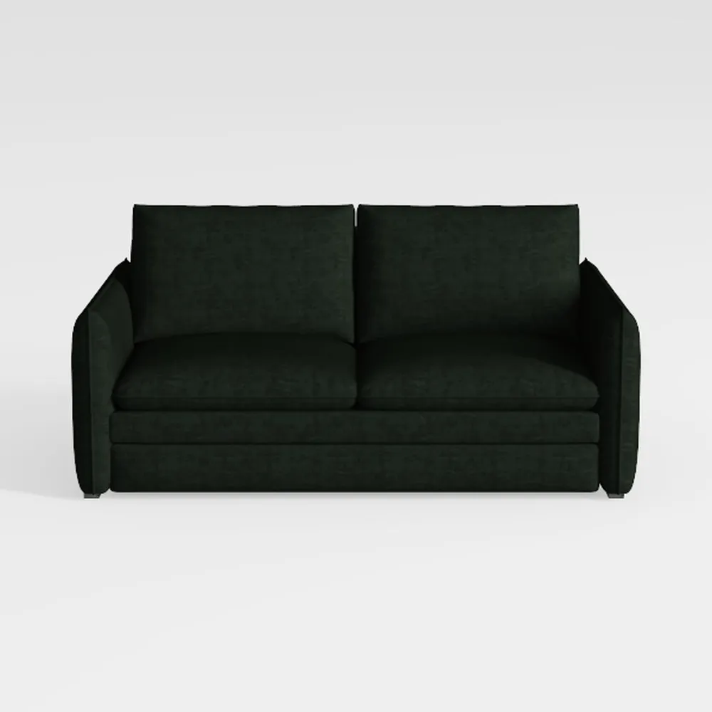 Cloud Loveseat Sofa with Ottoman, Chenille