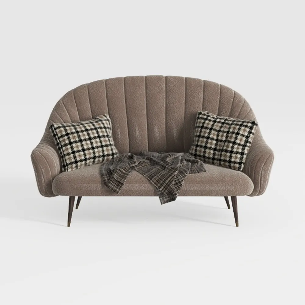 48" Small Loveseat for Small Spaces, Upholstered D