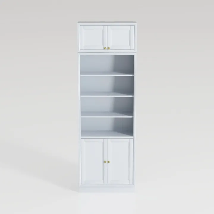 71.4" Tall Bookshelf with Drawers & Cabinet