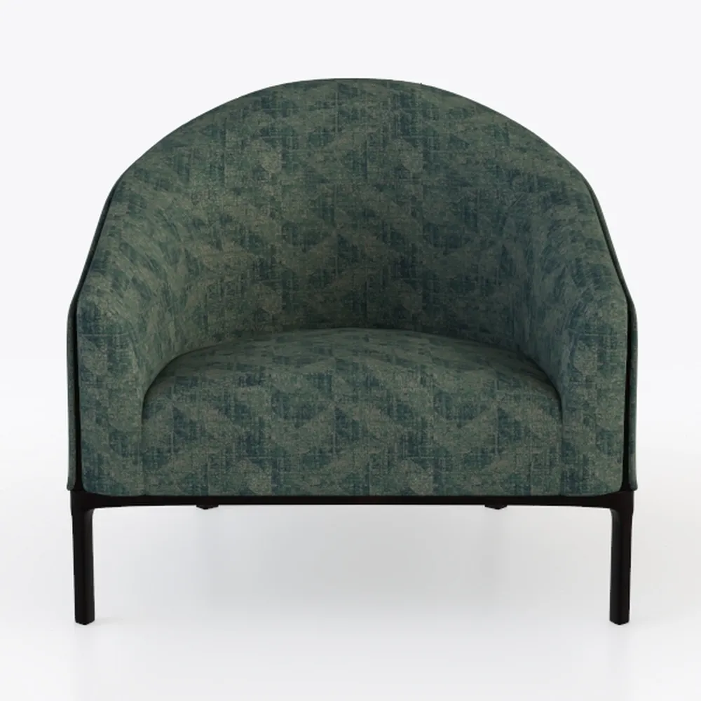 Acanva Velvet Sofa Accent Chair, Modern Armchair f