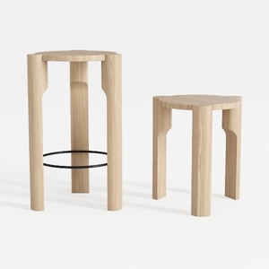 COSTWAY Stackable Bentwood Stools Set of 4