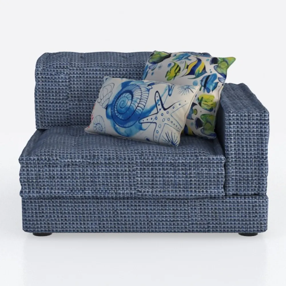 Oversized Double Chaise Lounge Sectional Sofa