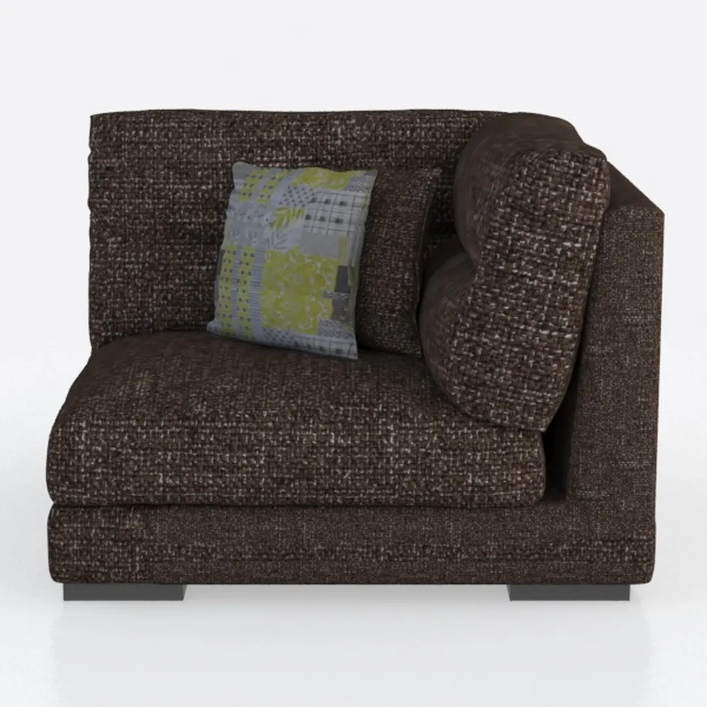 Cavadore Mistrel corner - Molle d'onda, 273 x 77 x 173 cm, colore: Talpa