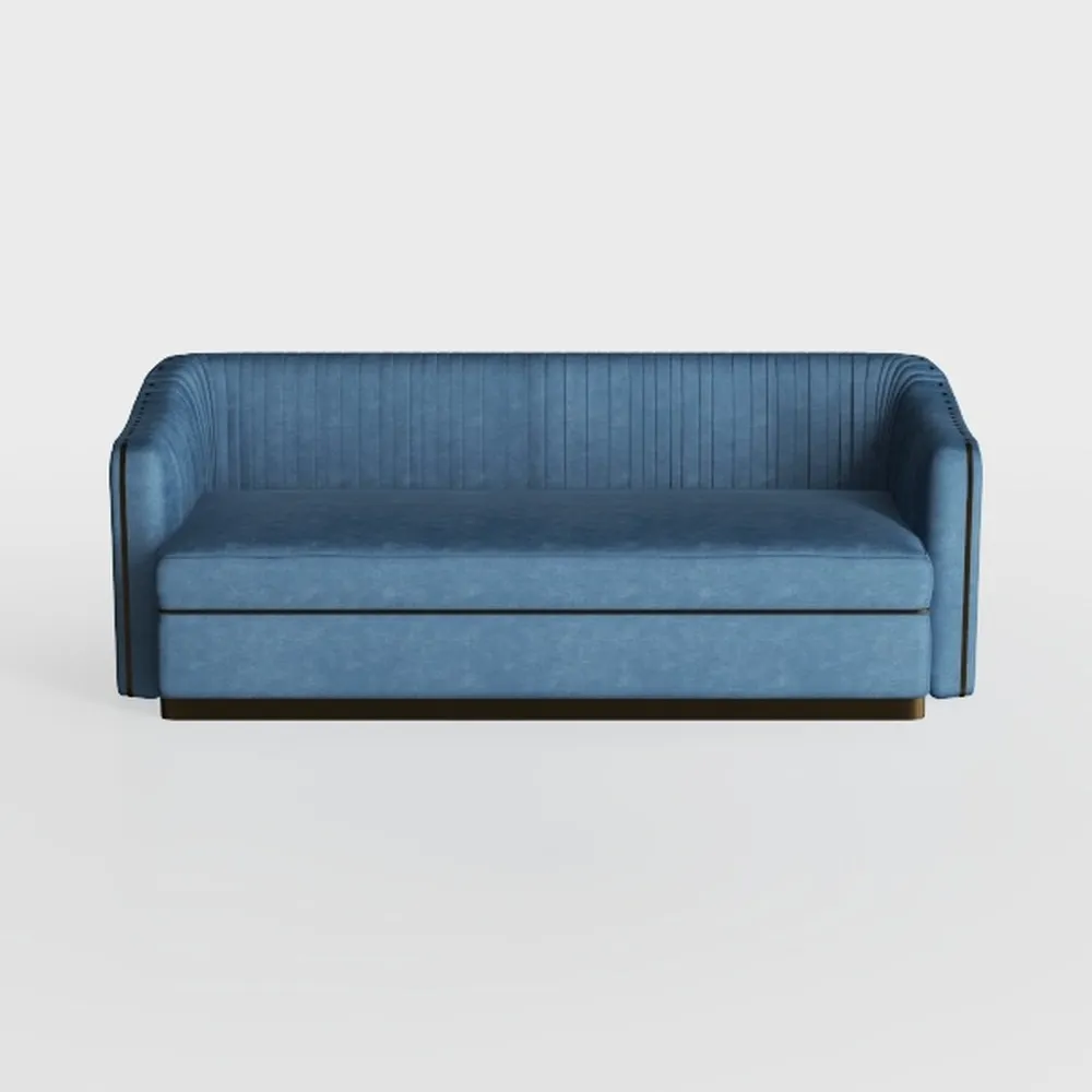 Convertible Sofa Bed with Pillows Velvet Upholster