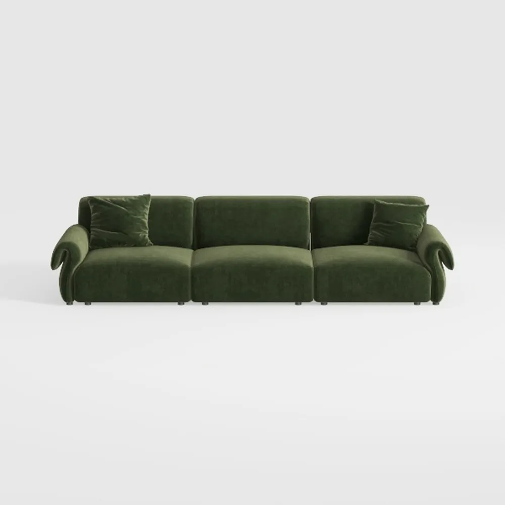 Modern Upholstered L-Shape Sectional Sofa Couch