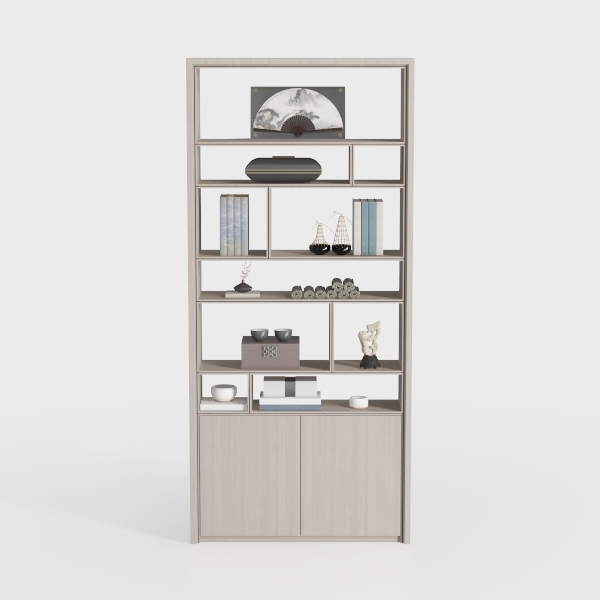 GarveeHome Bookshelf with Drawers 81.3&quot; Tall