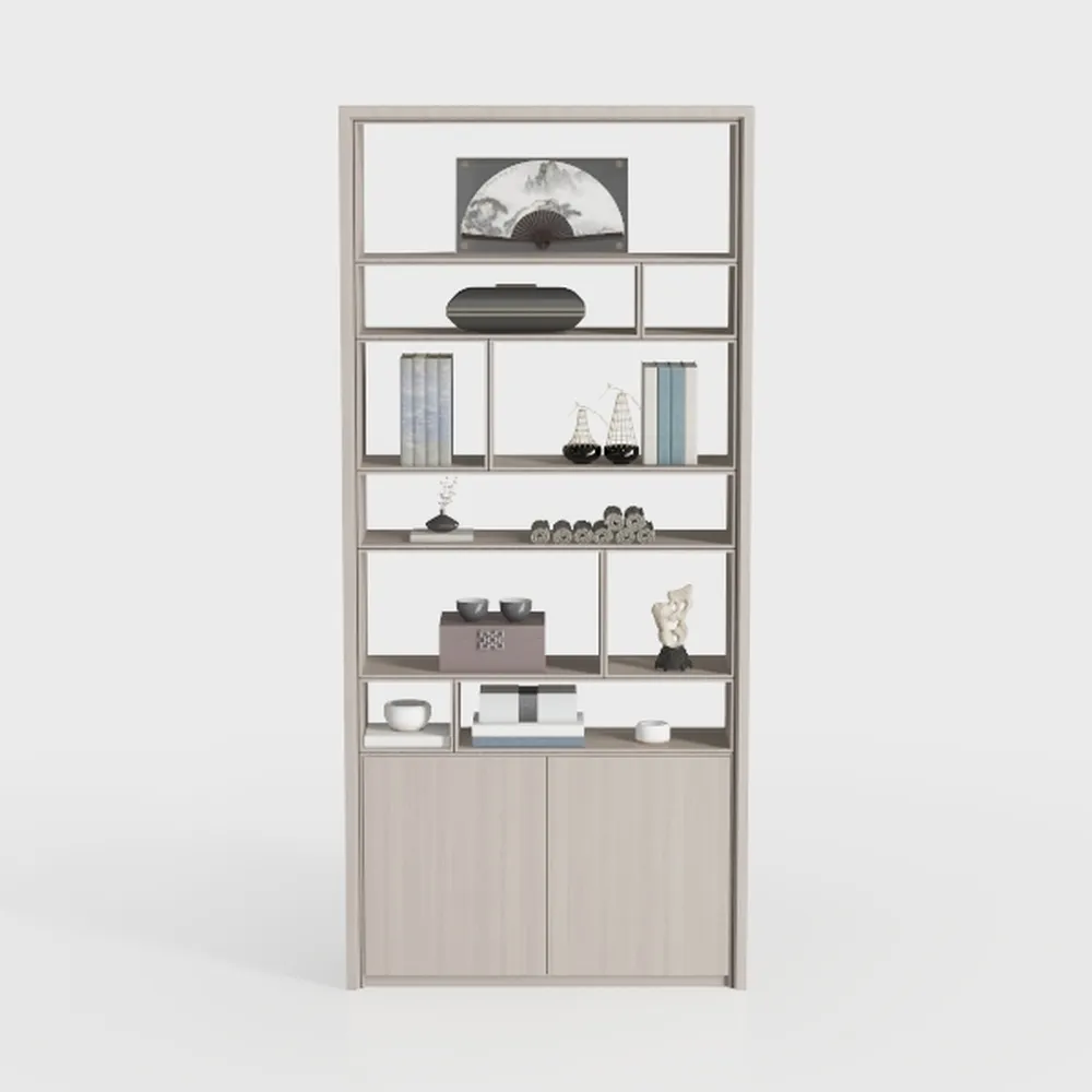 GarveeHome Bookshelf with Drawers 81.3" Tall
