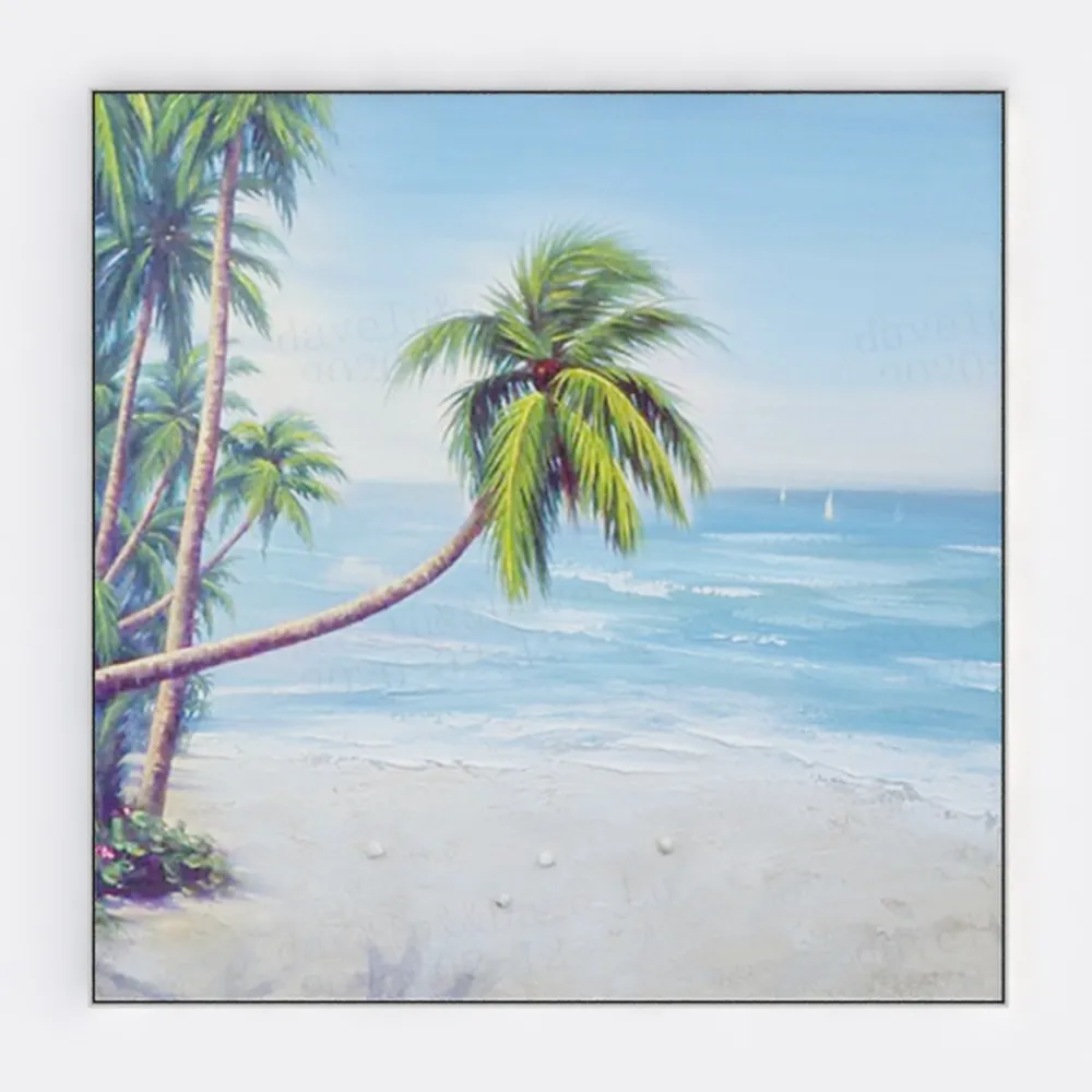 Yidepot Sailboat Coastal Canvas Art - Vibrant