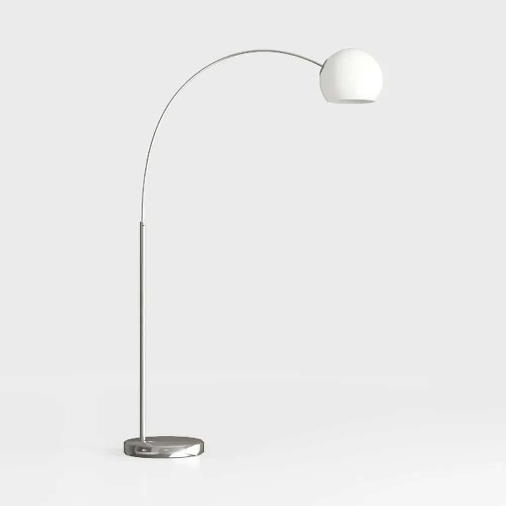 Adesso Arc Floor Lamp Brushed Steel