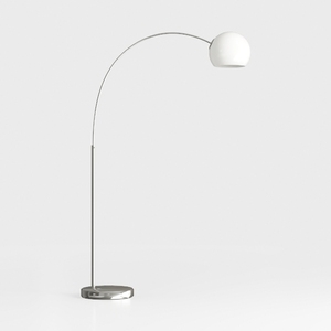 Adesso Arc Floor Lamp Brushed Steel