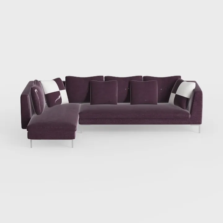 GOWE Maddie 130.5" Purple Velvet 7-Seater