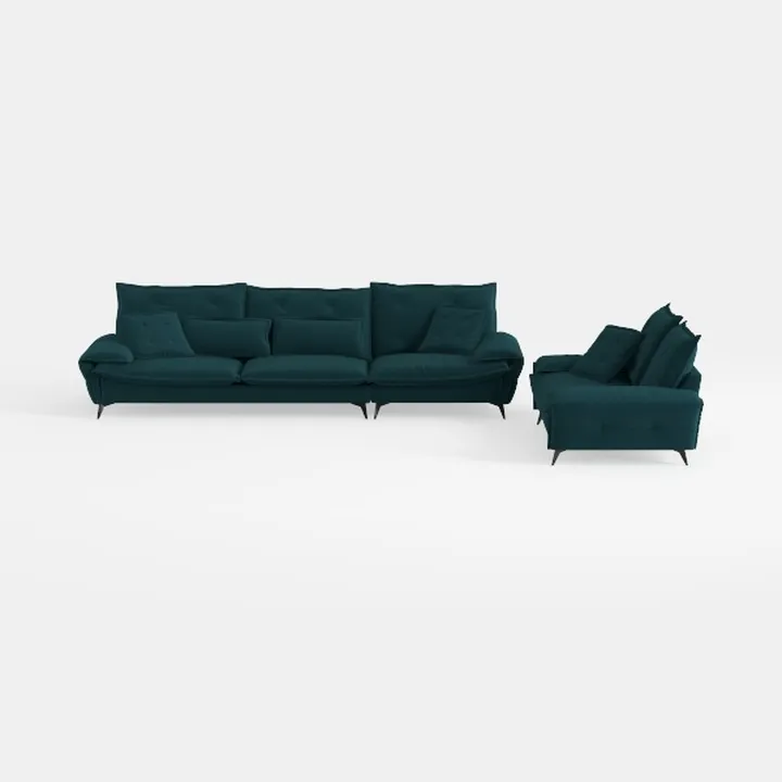 146.5" Modular Sectional Sofa, Deep Seat Cloud