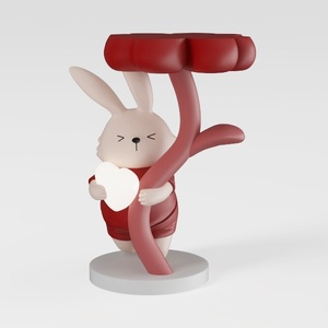 red rabbit accessories-Heart-to-heart