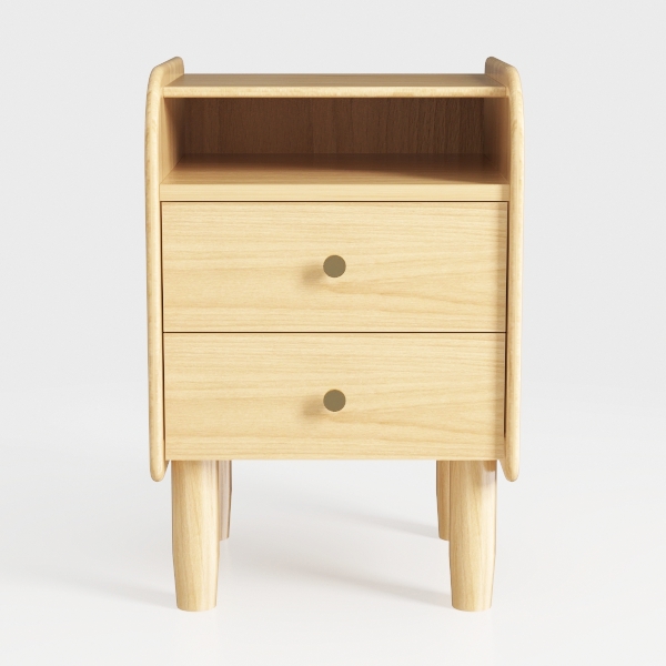 Modern Nightstand Small Bedside Table, Simple
