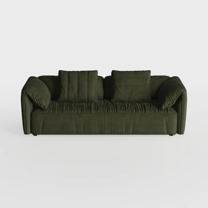 77.9"W Convertible Folding Sofa Bed,Corduroy