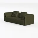 77.9"W Convertible Folding Sofa Bed,Corduroy Left 45 Degree View