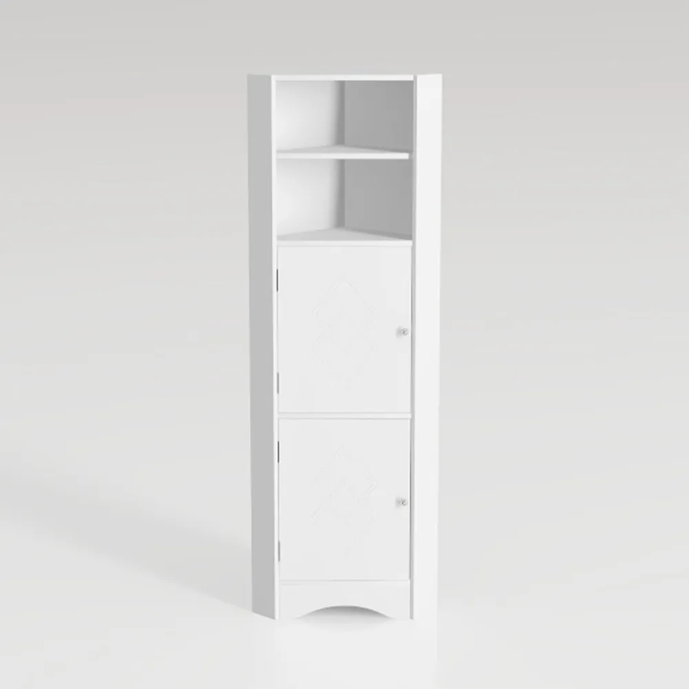 Tall Bathroom Storage Cabinet, Narrow Metal