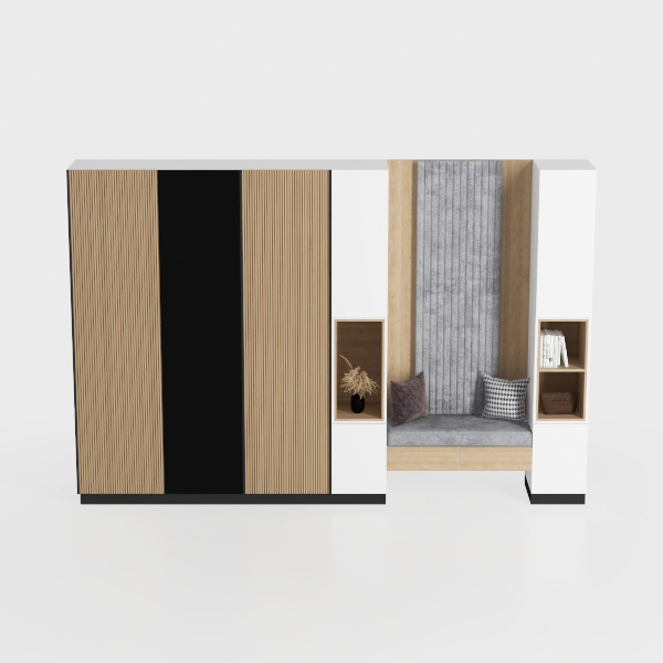 shoe cabinet-Rustic Timber