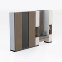 shoe cabinet-Rustic Timber Right 45 Degree View