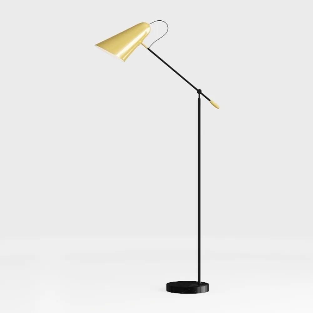 Modern Industrial Floor Lamp For Bedroom, 64''