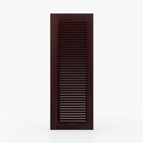 Ordinary window-TATA solid wood composite shutter -001 red coral open