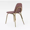 Homy Casa Mid-Century Modern Upholstered Dining Right 45 Degree View