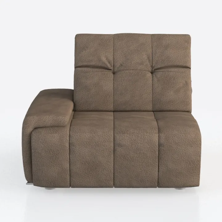 GOWE Classic Sandy Brown 1pc Reclining Chair Plush