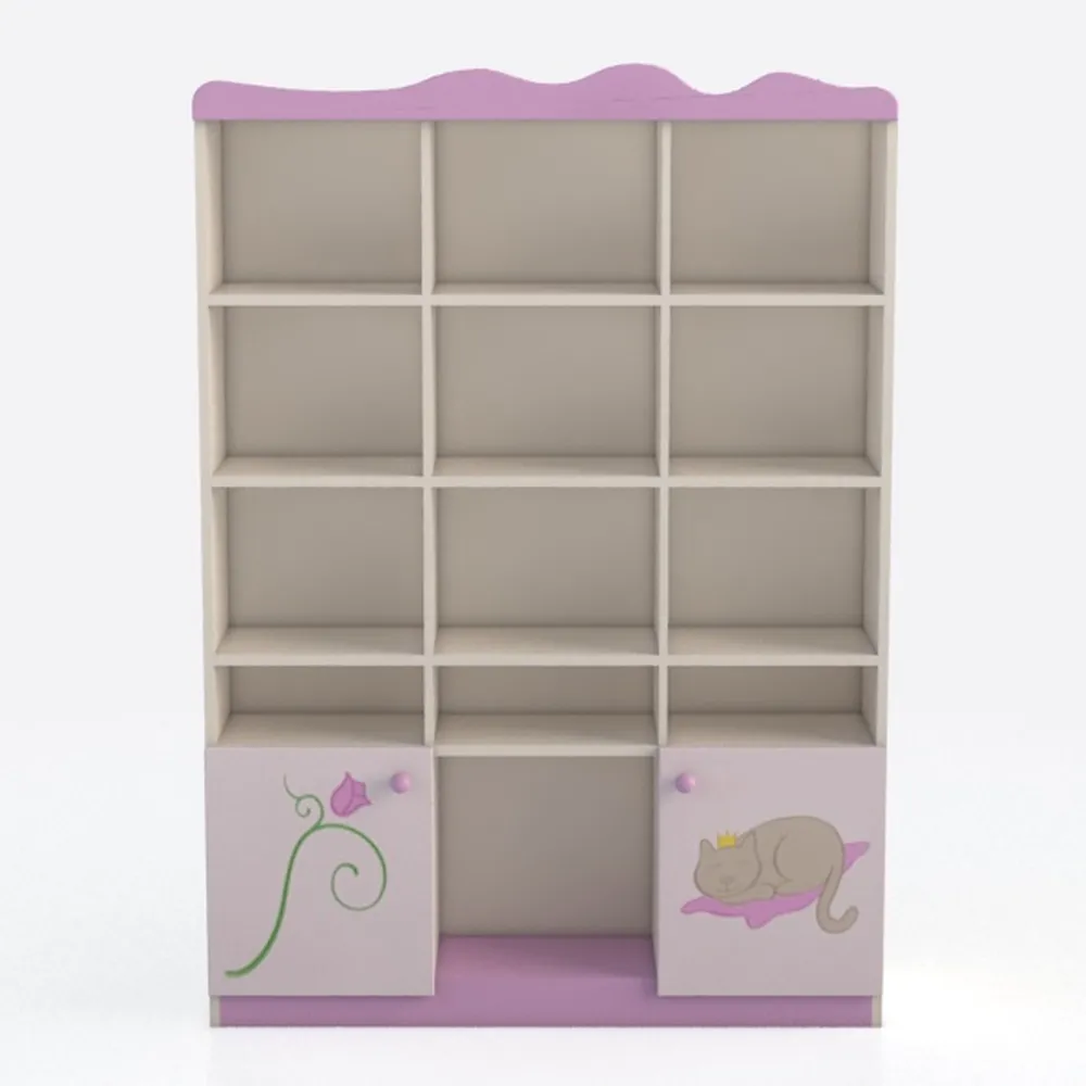Timy Kids Bookcase 4-Tier Toy Storage Organizer